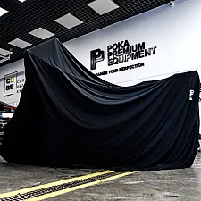 Elastic Indoor Motorcycle Cover Black, Poka Premium