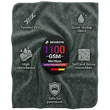 Microfiber Torktorkduk 90x70cm 1100gsm, BenBow