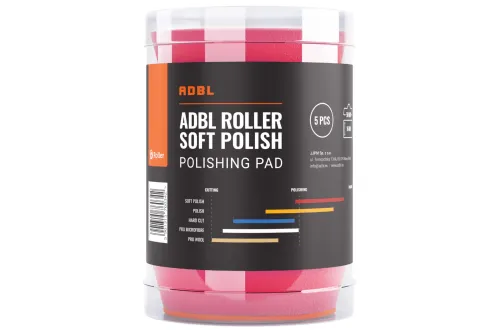 ADBL Soft Polish Foam Pad 50mm red for DA polisher, 5-pack with diamond profile
