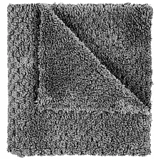 Microfibre Towel Hybrid Weave 40x40 cm 350gsm Absorbent Steel Grey, FX PROTECT