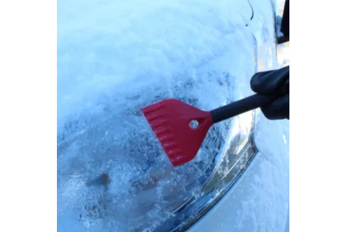 Vikan Snöborste med Isskrapa 490 mm i rostfritt stål för snö- och isröjning på fordon