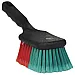 Vikan Hand Brush 522752 with short handle and soft bristles for car upholstery cleaning