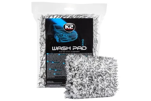 K2 Tvättkudde Microfiber 600 GSM 12x21 cm med ergonomiskt handgrepp för skonsam biltvätt