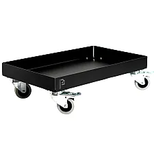 Galvanised Steel Work Trolley Low Compact, Poka Premium