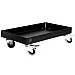 Poka Premium work trolley in galvanised steel with low compact construction for detailing and workshop