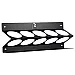 Wall-mounted bottle rack 5 x 1L LITE from Poka Premium in matt black structural steel