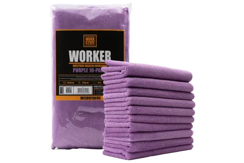 WORK STUFF Microfiber Duk 40x40 cm 320 gsm med sömlösa kanter för detailing och lackvård