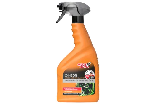 MA Pro Detailing X-NEON Fälgrengöring sprayflaska 750ml för professionell rengöring av fälgar och däck