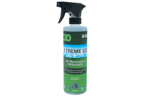 3D Car Care Luftfräschare Ice Scent 473ml sprayflaska vattenbaserad luftfräschare för fordon