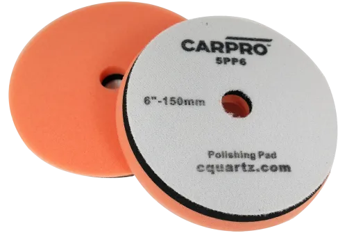 CarPro Orange Polish Pad - gąbka polerska średniej twardości 150mm