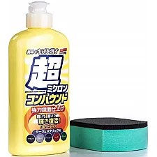 Bilfärgsrengöring 250 ml Micro Liquid Compound Mörk Maskerar Repor Våt Torr Pad, Soft99