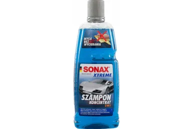 Sonax Biltvätt Schampokoncentrat 2i1 1000ml flaska för streckfri rengöring och snabbtorkning av fordon