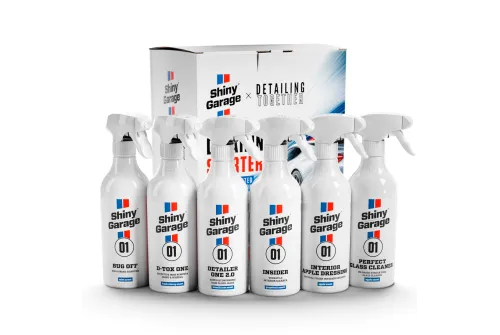 Detailing Starter Kit by Shiny Garage featuring six 500ml car care products in a limited-edition gift box