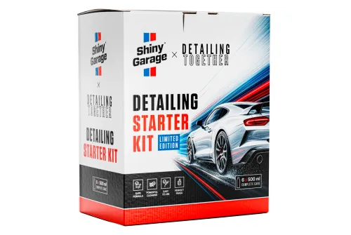 Detailing Starter Kit by Shiny Garage featuring six 500ml car care products in a limited-edition gift box