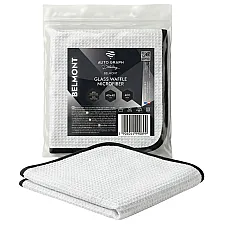 Microfibre Waffle Glass Cloth 40x40cm 400gsm, Auto Graph