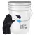Detaljeringshink 20L Vit med Svart Smutsseparator, Tjock Plast, BenBow