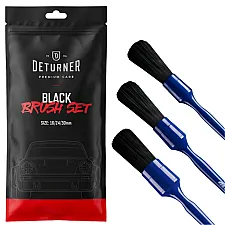 Detail Brushes 16/24/30mm Set with Ergonomic Handle for Car Detailing, Deturner