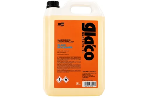 SOFT99 Glaco De Cleaner 5 liter dunk med vattenavvisande glasrengöring för bilrutor