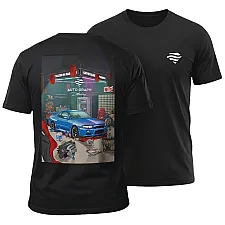 T-Shirt Nissan Skyline GTR R34 DTF Print XL, Auto Graph