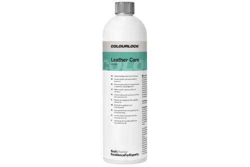 Koch Chemie LC Leather Care 1L flaska för läderbehandling med UV-skydd och sidenmatt finish