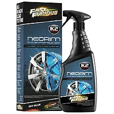 Fälgrengöring Neorim Neonblå 700ml Skummande Rengöring för Fälgar och Däck, K2