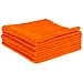 Orange Blend Brothers BLANKIE microfibre towels 5-pack with laser-cut edges for safe car detailing