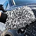 Soft BenBow microfibre wash mitt with elasticated cuff for gentle car washing and detailing
