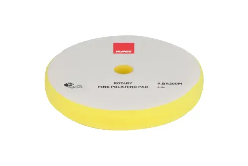 Gul RUPES polerpad 175/180mm med öppen cellstruktur för rotationsmaskiner