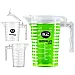 Transparent K2 Scalo måttbägare 100ml med lock och tydlig skala för bilkemi