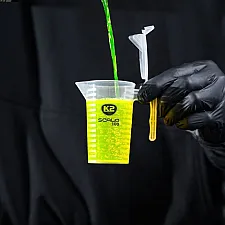 Måttbägare med Lock 100 ml för Bilkemi, Transparent med Tydlig Skala, K2