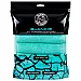 Turquoise Blend Brothers microfibre towel 5-pack with laser-cut edges for gentle interior cleaning