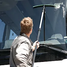 Vattenskrapa 45 cm med Mjuk Gummilist och Polypropenhandtag för Billack, Vikan
