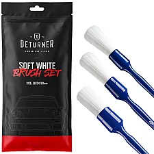 Detailing Brushes Soft White 16/24/30mm with Soft White Bristles, Deturner