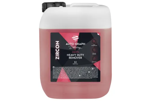 Auto Graph Heavy Duty Remover 5L container for removing asphalt, adhesive and paint transfer