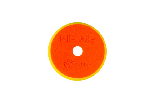 ADBL Polerpad Medel 85/100mm gul foam pad för maskinpolering och lackbehandling