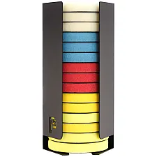 Polishing Pad Dispenser 165mm Diameter Durable Steel Powder Coated Stability Poka Premium