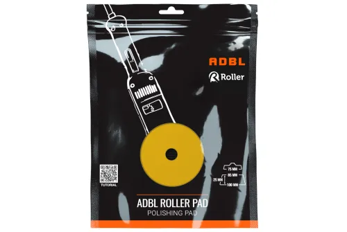 ADBL Polerpad Medel 85/100mm gul foam pad för maskinpolering och lackbehandling