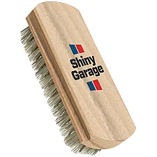 Läderrengöringsborste med Mjuka Borststrån för Skonsam Rengöring av Läder, Shiny Garage