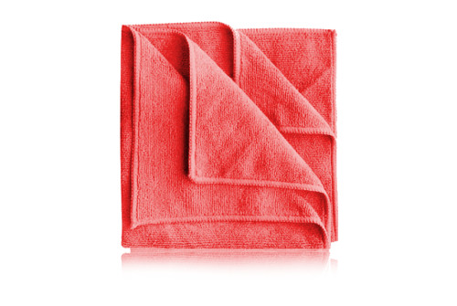 Monster Shine Microfibre Cloth Allround red 40x40 cm for buffing wax and dressings