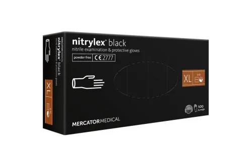 Monster Shine Nitrile Gloves XL Black 100-Pack disposable gloves for detailing and chemical protection