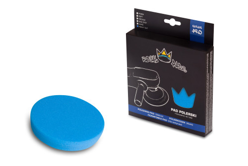 Blå Heavy Cut Polerpad 150 mm med öppen cellstruktur från Royal Pads för professionell polering