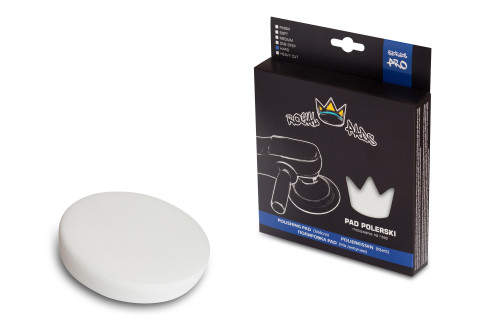 Hård poleringspad 80 mm vit kardborre djup repborttagning, Royal Pads Pro