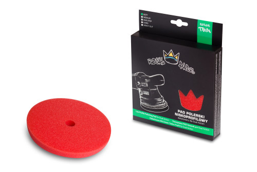 Röd Royal Pads Polerpad Tunn Mjuk Lågprofil 130/140mm för DA polisher