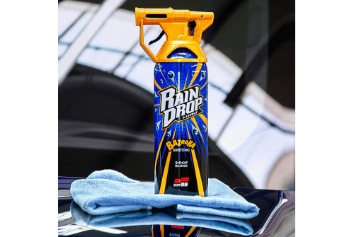Snabbskyddsspray SOFT99 Rain Drop 300ml flaska för lack, glas, plast och krom med hydrofobisk glans