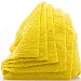 WORK STUFF Microfibre Cloths 40x40cm 350gsm yellow 5-pack for detailing and vehicle care