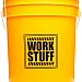 Yellow detailing bucket with grit guard from WORK STUFF Buckets for two-bucket car washing system