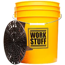 Detaljeringshink Gul med Smutsseparator, WORK STUFF Buckets