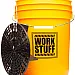 Yellow detailing bucket with grit guard from WORK STUFF Buckets for two-bucket car washing system