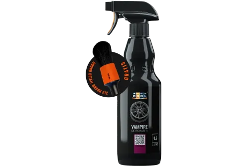 ADBL Vampire Iron Remover 500ml bottle with colour indicator for removing iron particles from paintwork