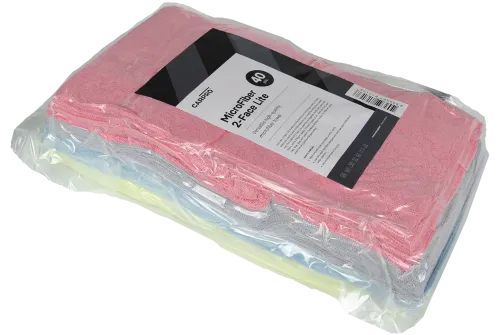 CarPro 2Face Lite – mikrofibra bezkrawędziowa, 4 kolory, 40 sztuk, 40x40cm, 200gsm